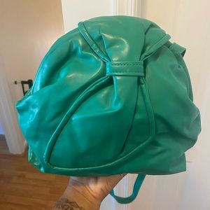 Vintage Green Purse w/ Bow